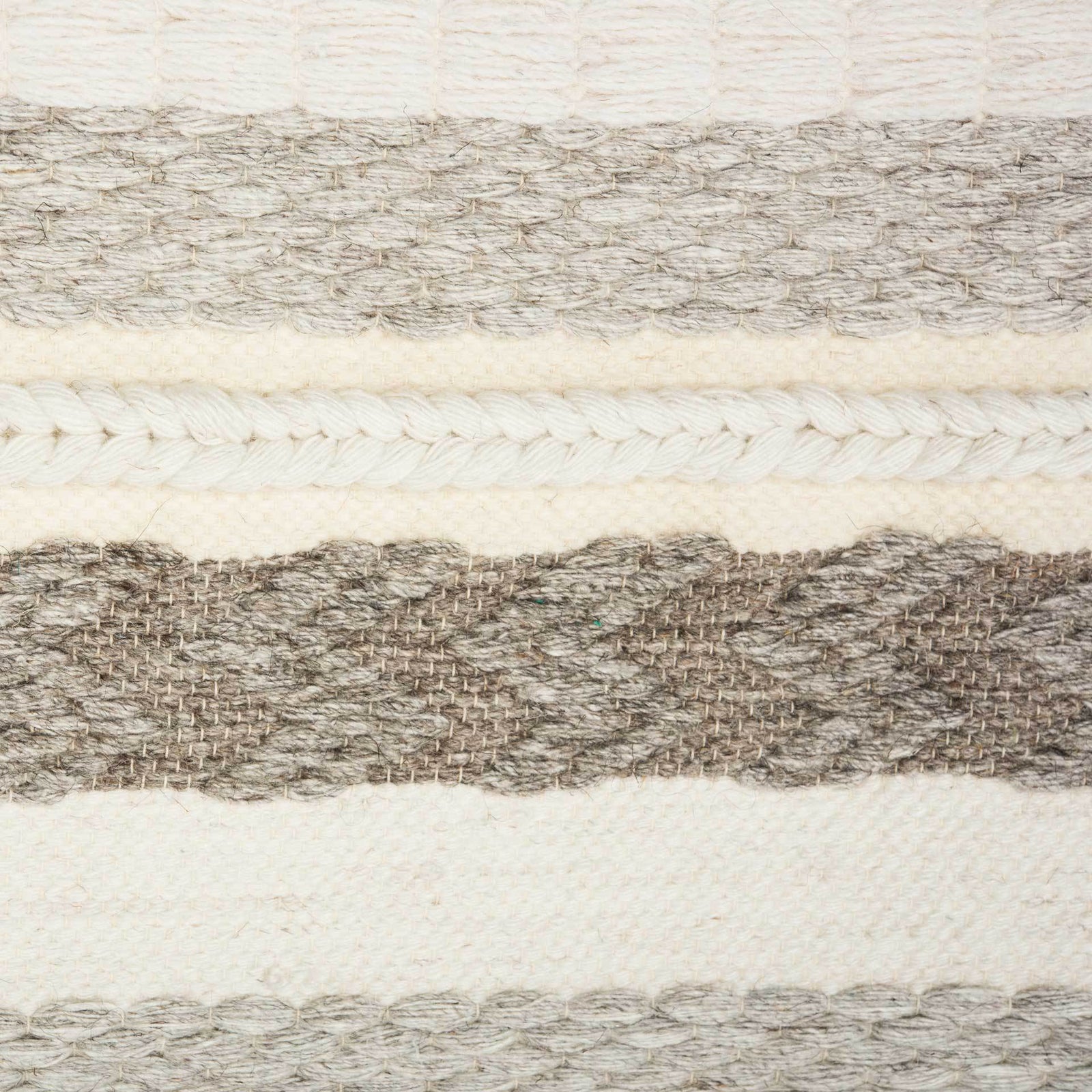 Seattle Woven Wall Art Ivory/Gray