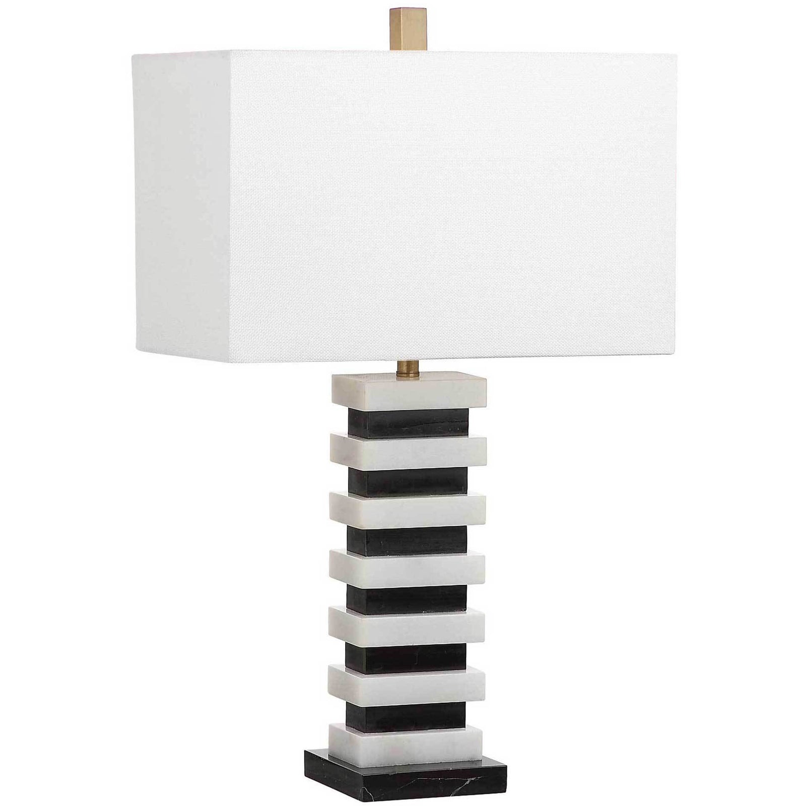 Hudson Marble Table Lamp Black/White