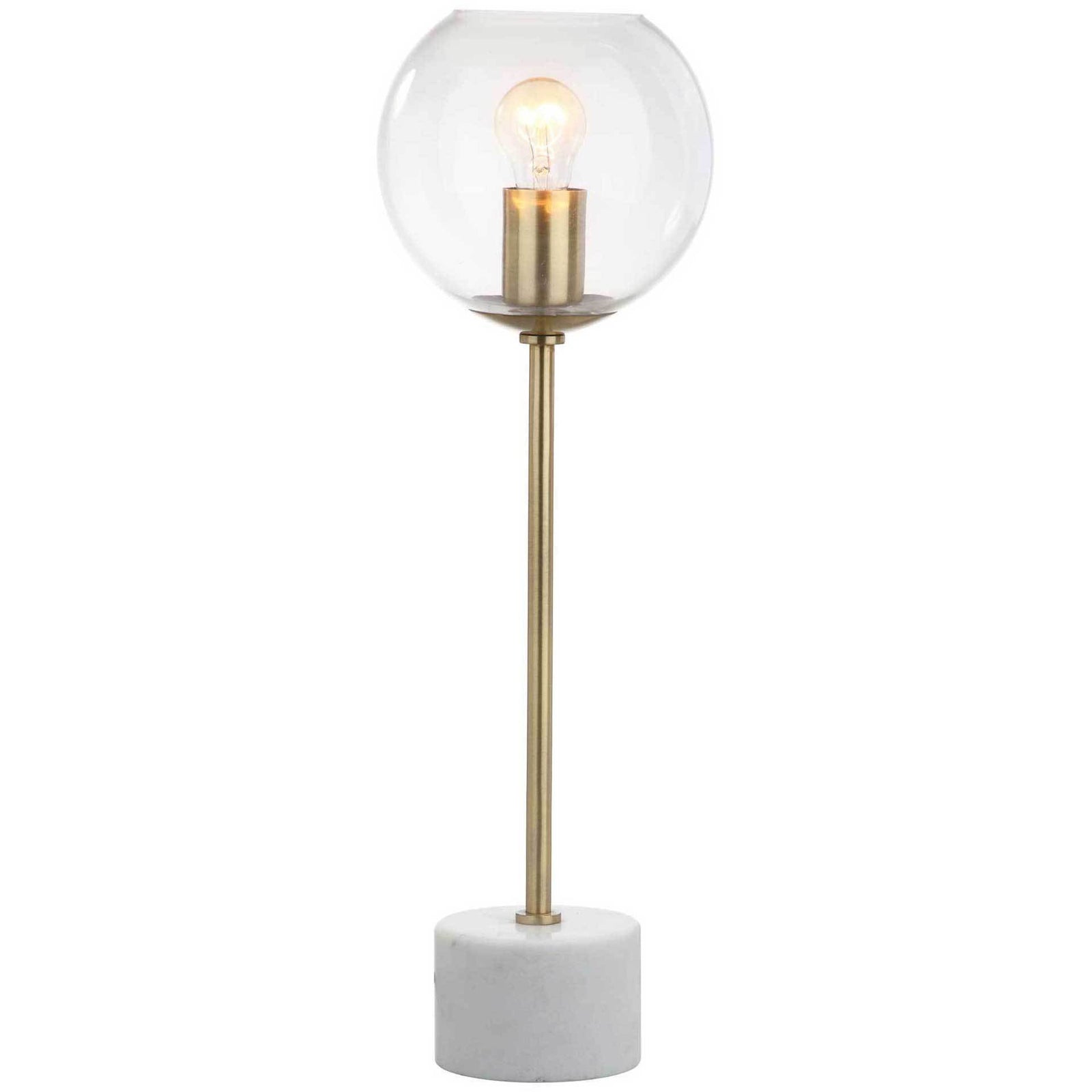 Cadence Table Lamp Brass Gold/White