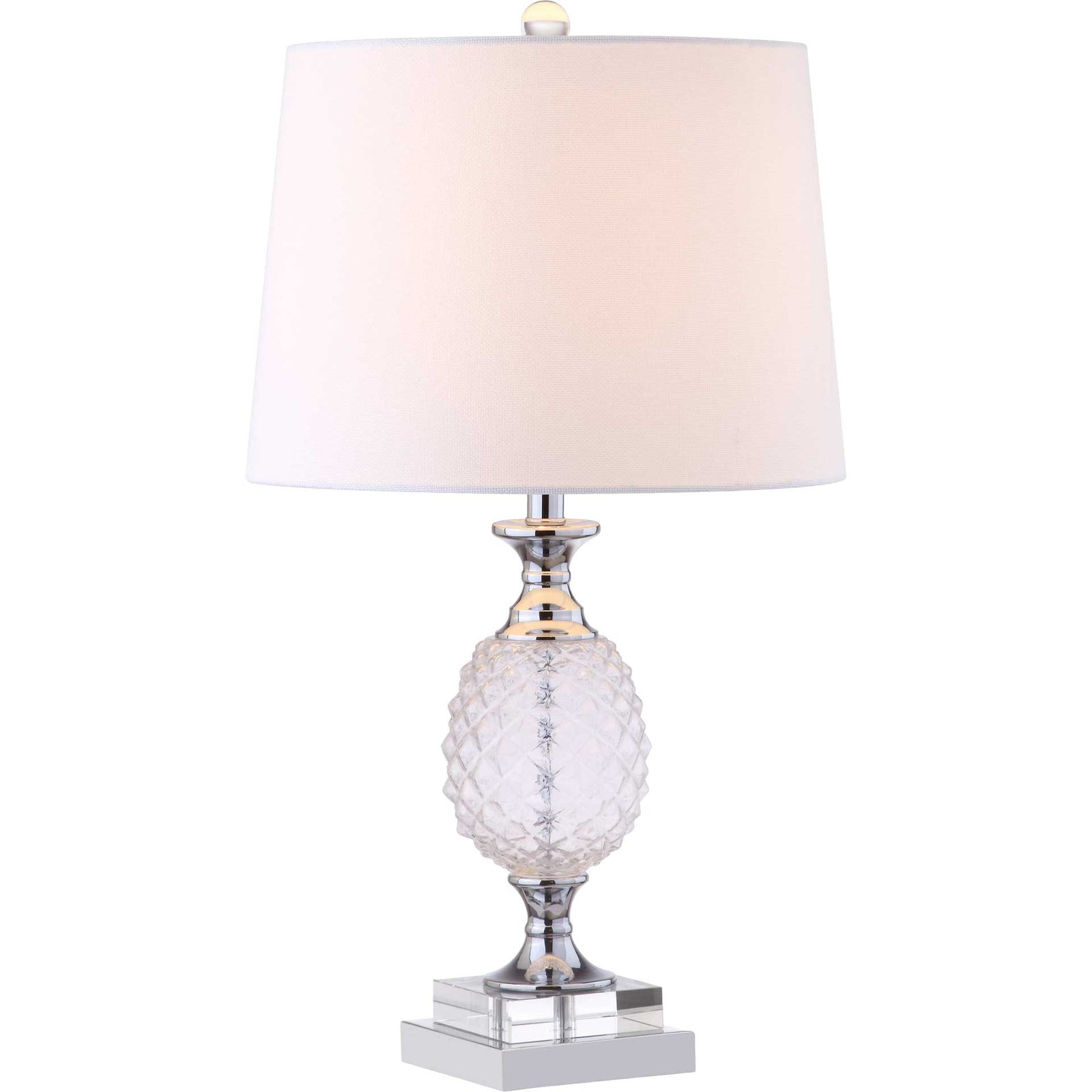 Freja Table Lamp Chrome/Clear (Set of 2)