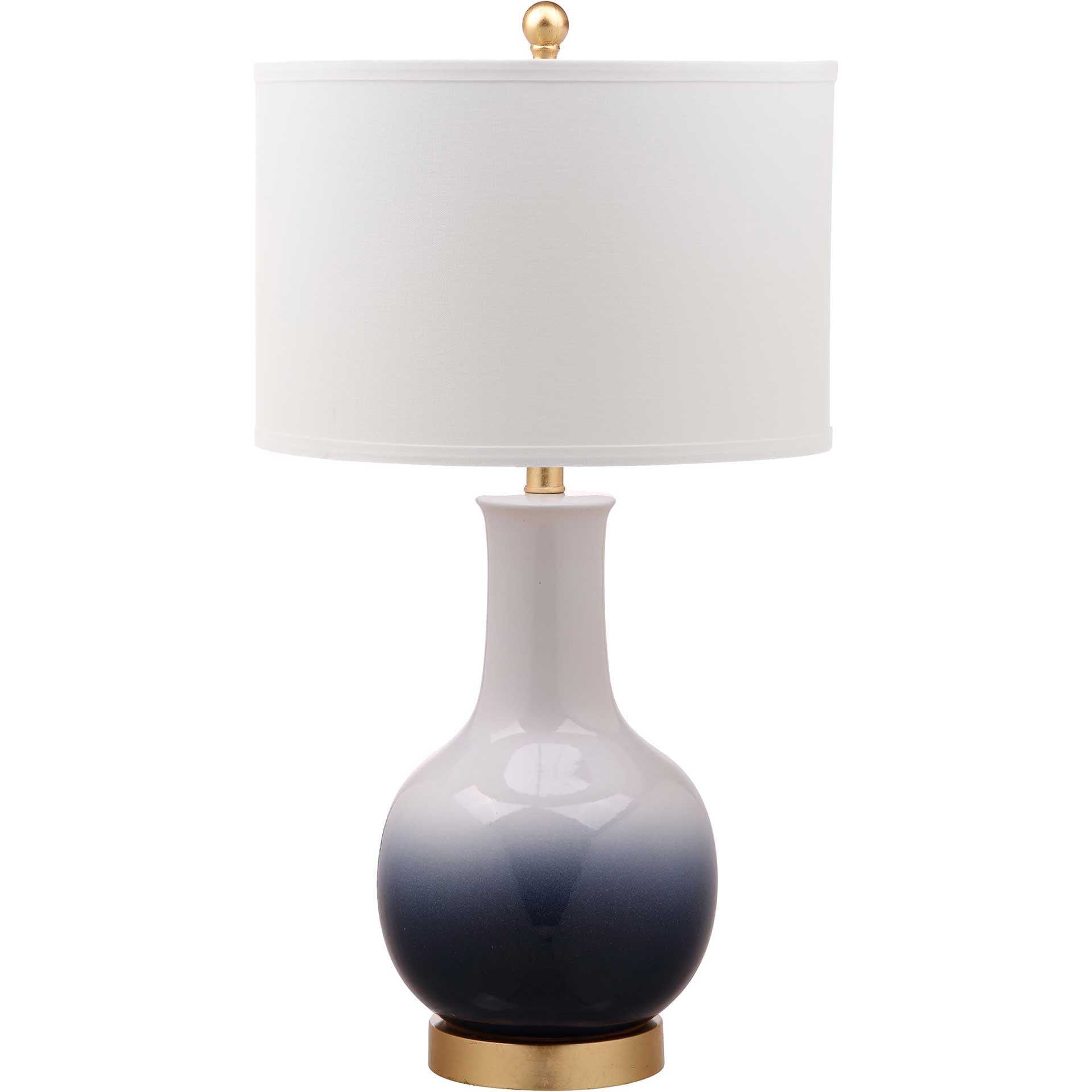 Alayna Table Lamp Navy/White