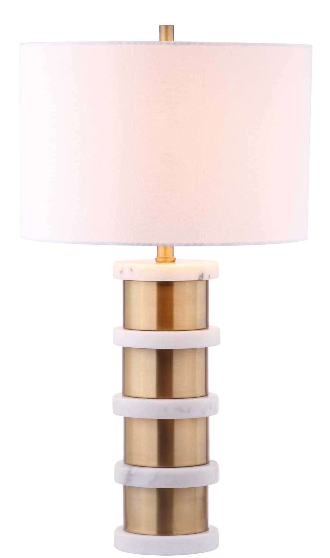 Kelsie Table Lamp Brass Gold/White (Set of 2)