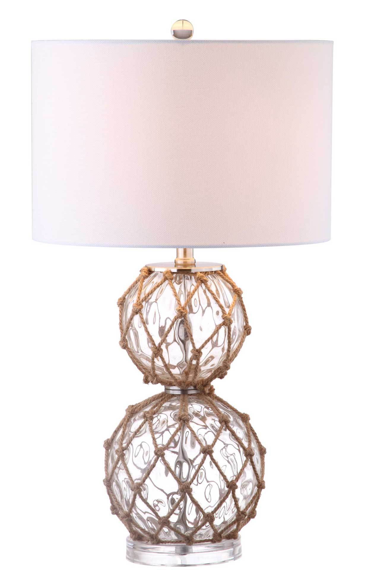 Belen Table Lamp Clear/Brown (Set of 2)