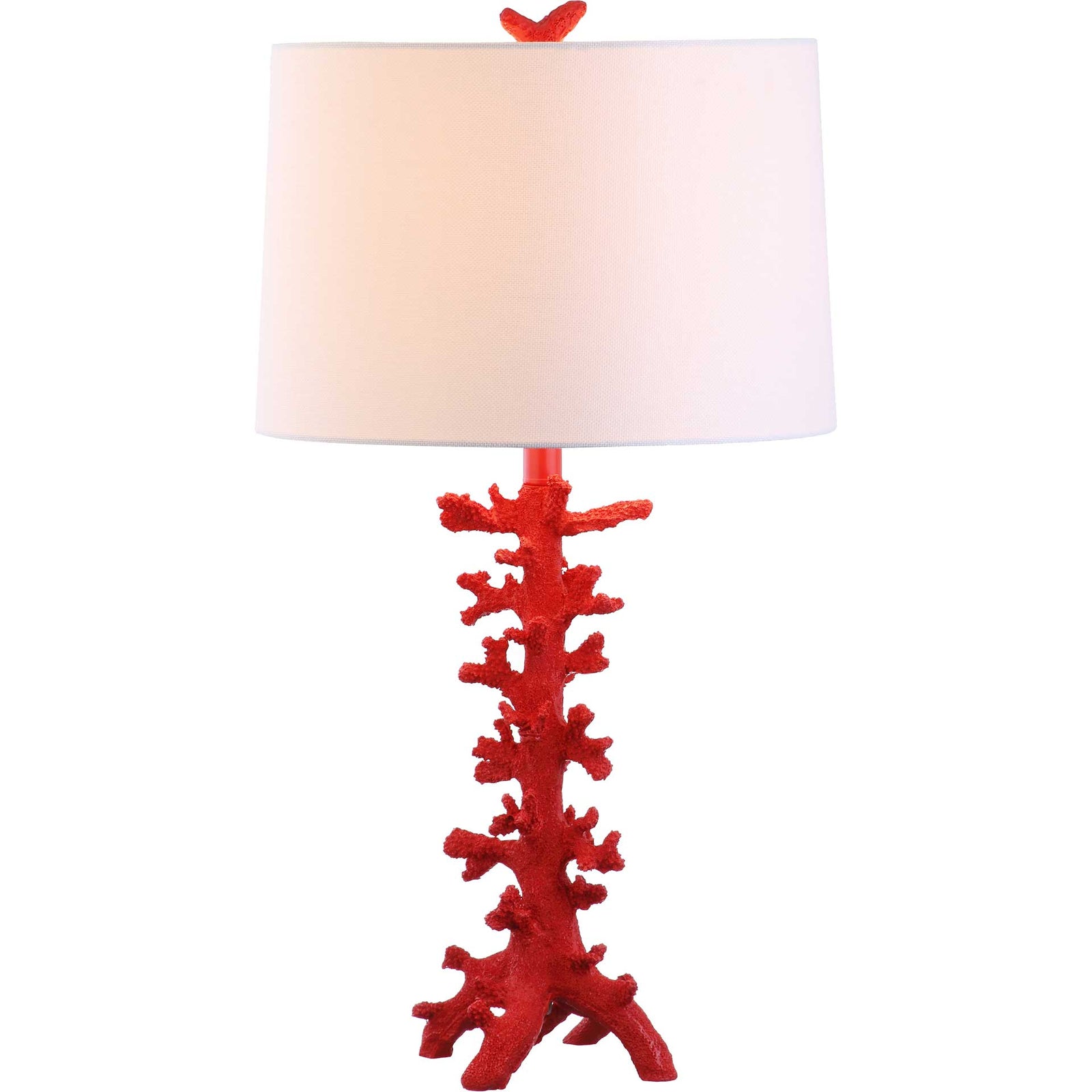 Rosa Coral Table Lamp Red (Set of 2)