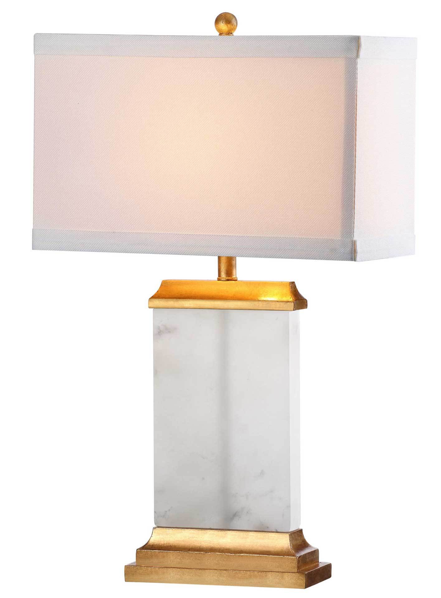 Summer Alabaster Table Lamp White