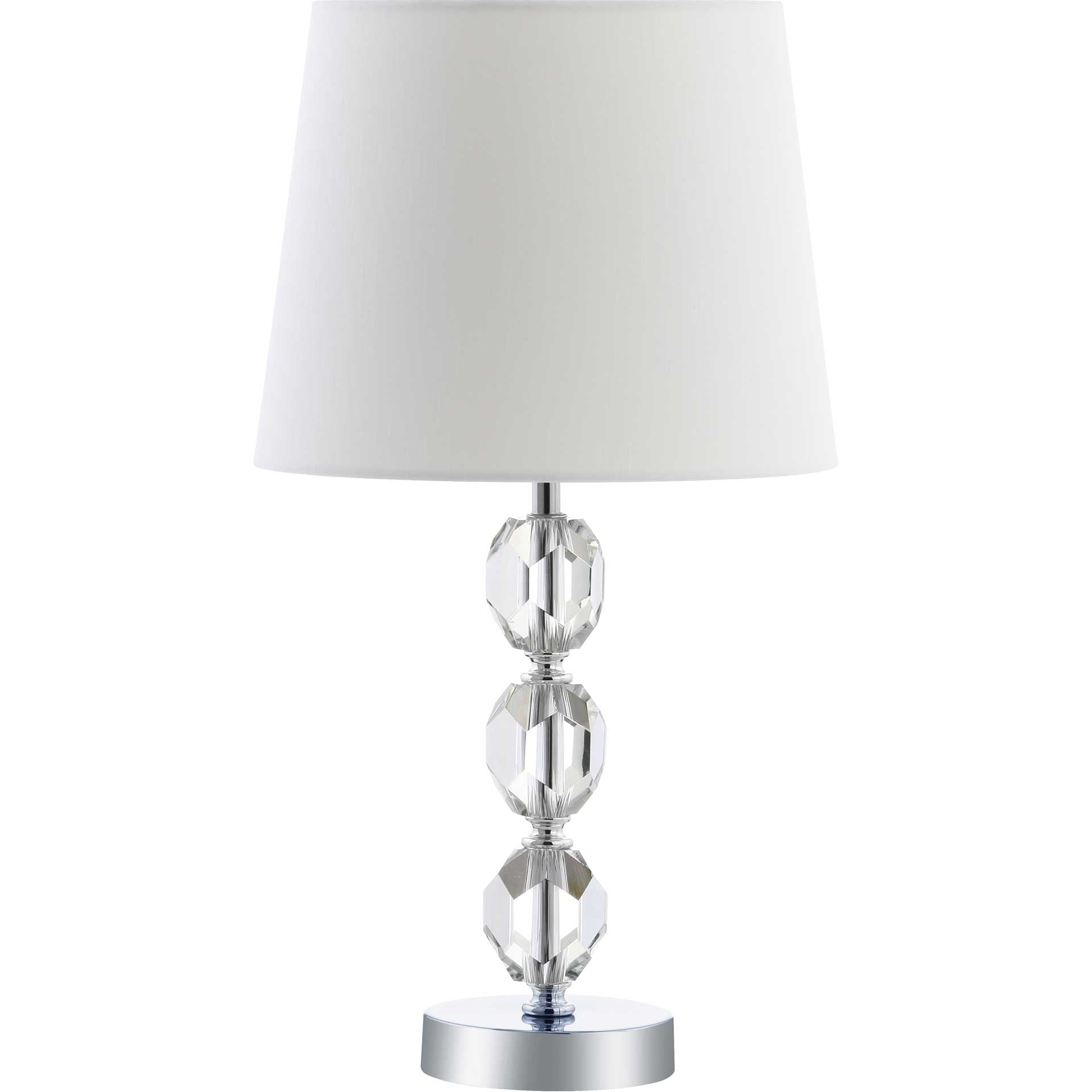 Brennan Table Lamp Clear/Chrome