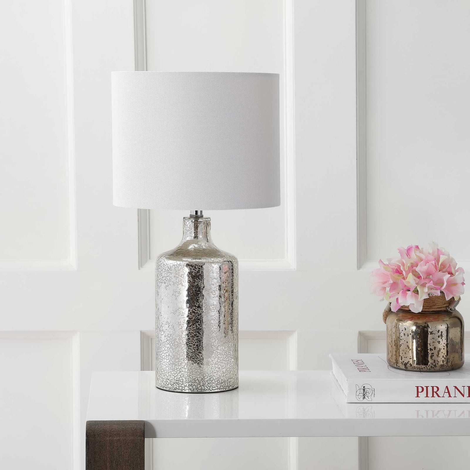 Dana Table Lamp Silver/Ivory