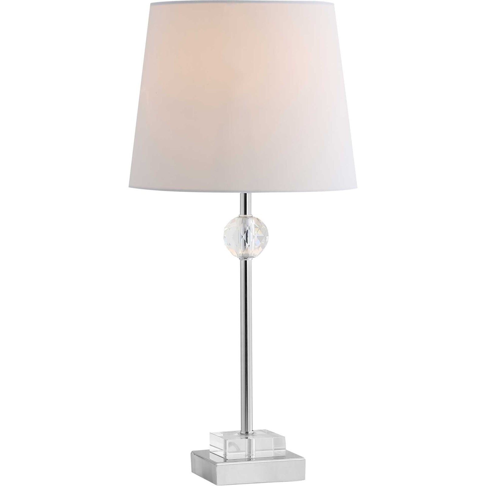 Prompt Table Lamp Clear/Chrome