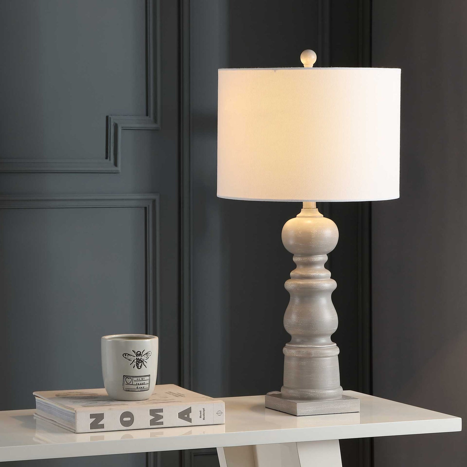 Umar Table Lamp Gray