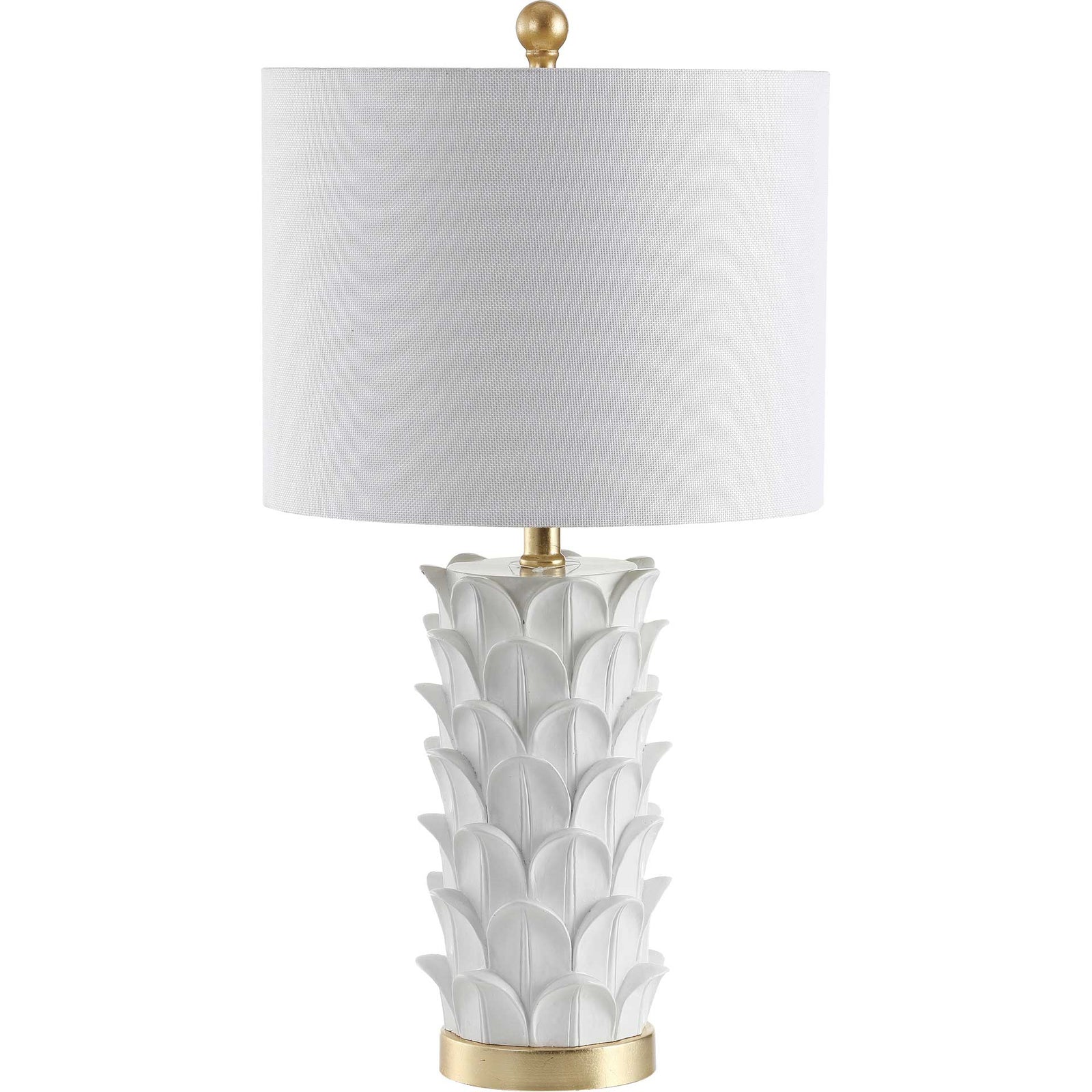 Nick Table Lamp White/Gold Leaf (Set of 2)
