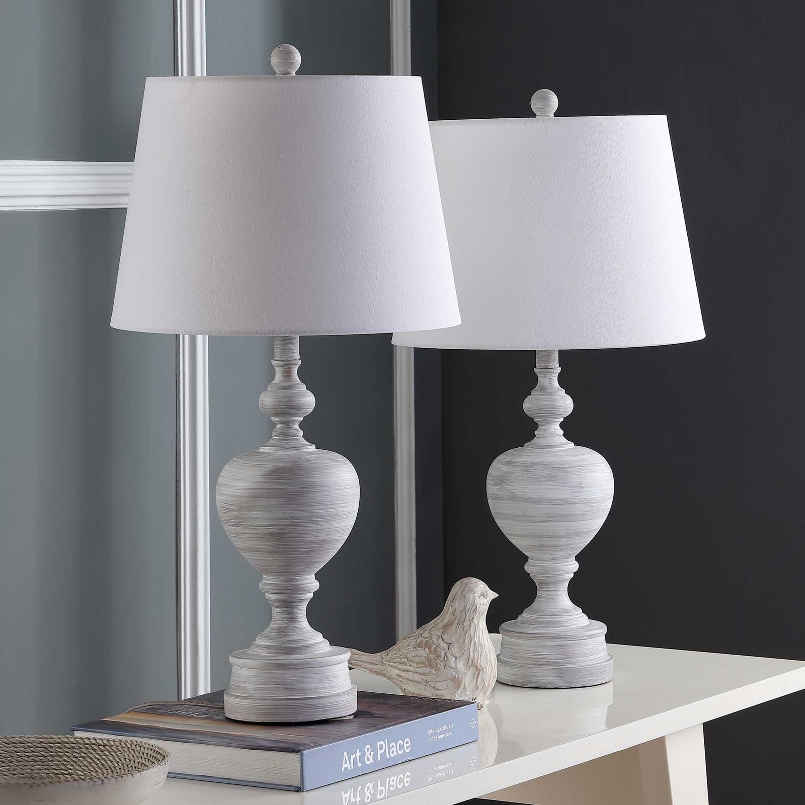 Allegory Table Lamp Wash White (Set of 2)