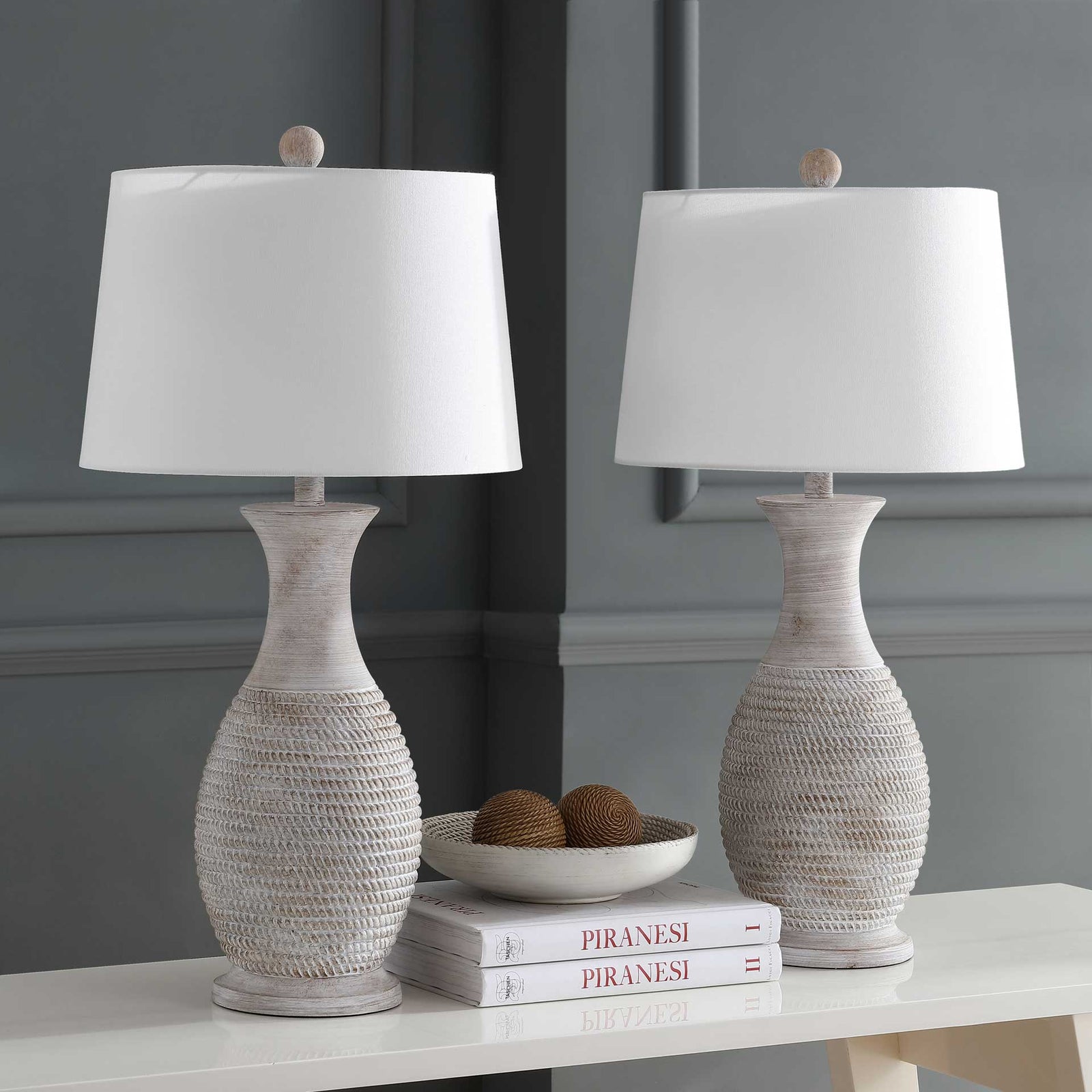 Becker Table Lamp Gray (Set of 2)