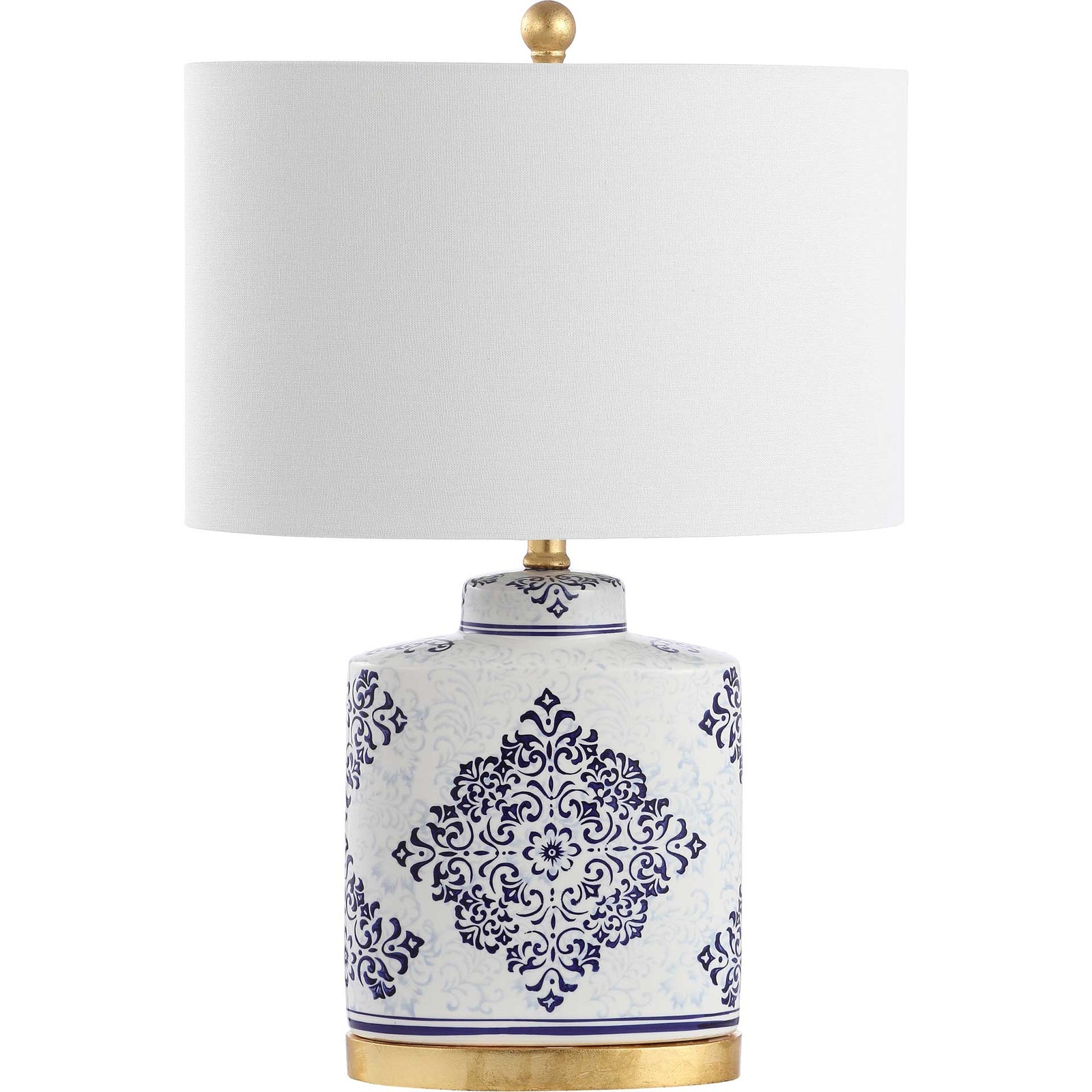 Kailey Table Lamp Blue/White (Set of 2)