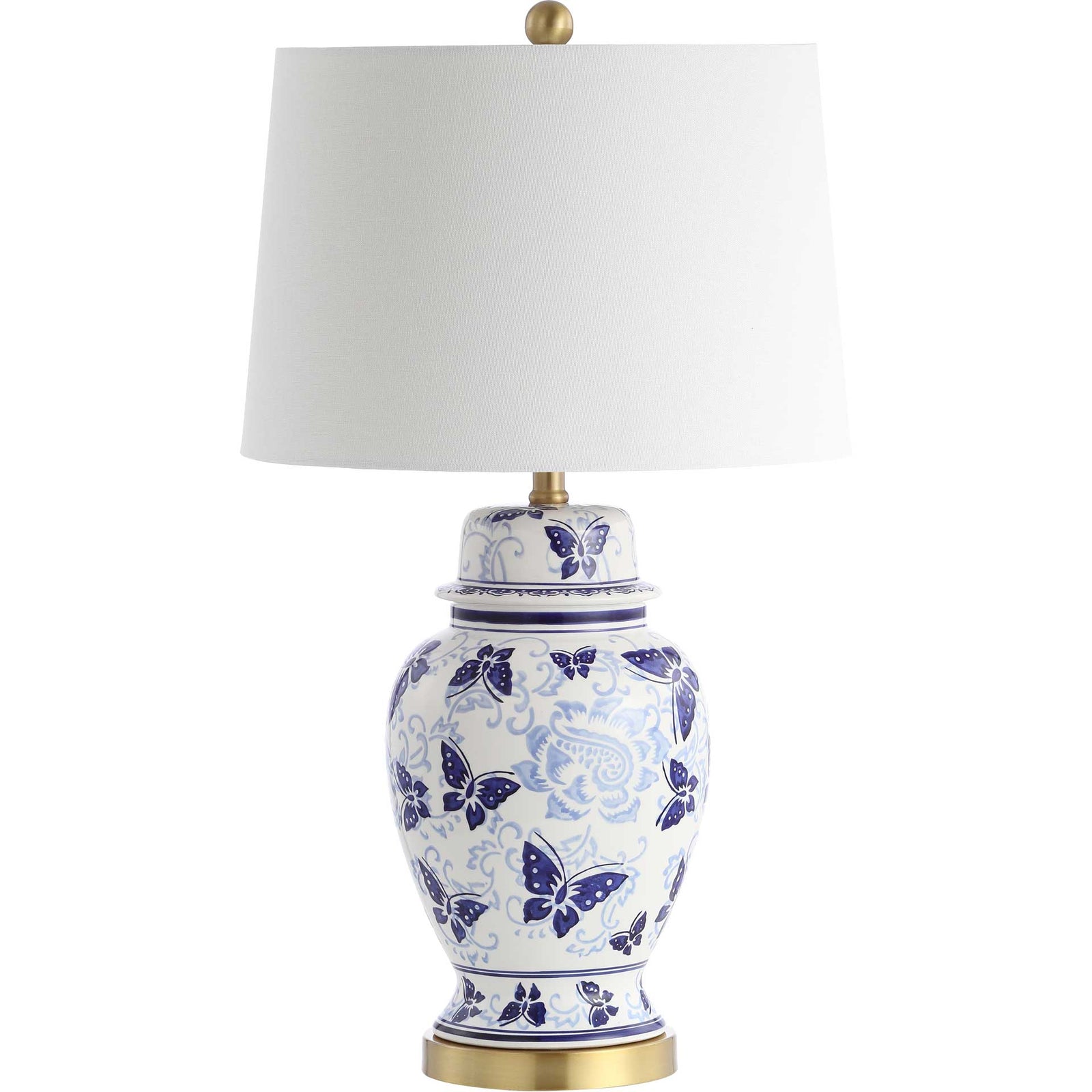 Hamdan Table Lamp Blue/White (Set of 2)
