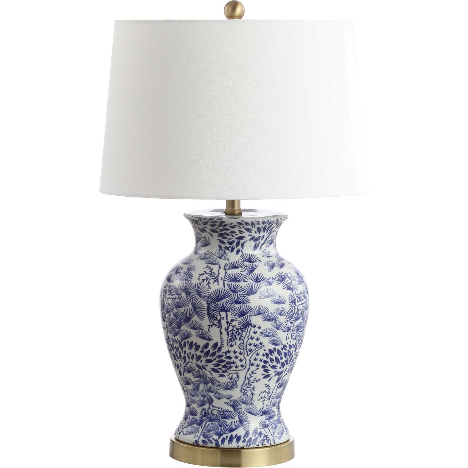 Alma Table Lamp Blue/White (Set of 2)