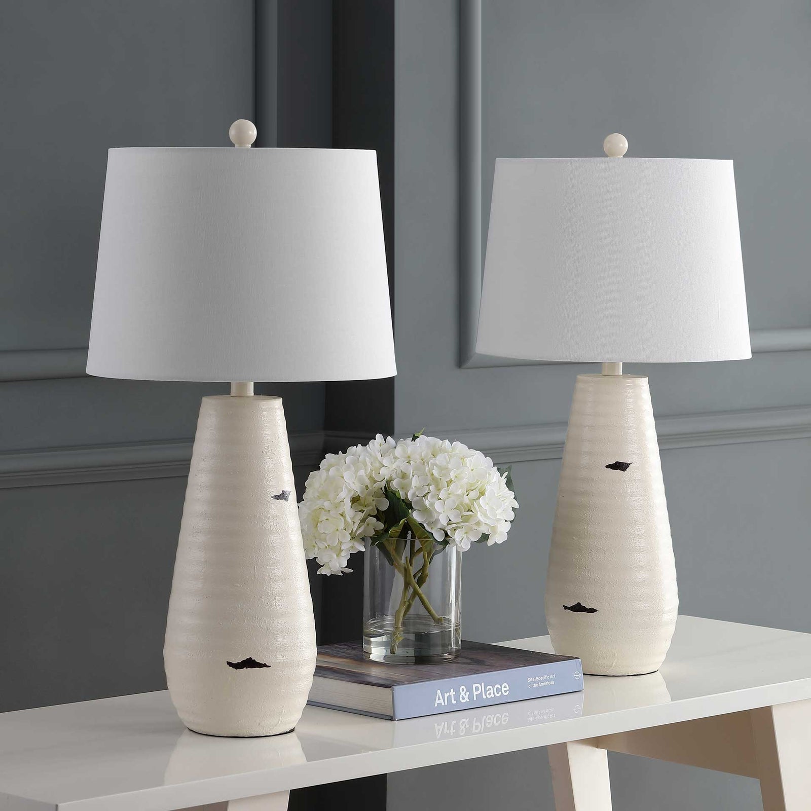 Kaira Table Lamp Cream (Set of 2)