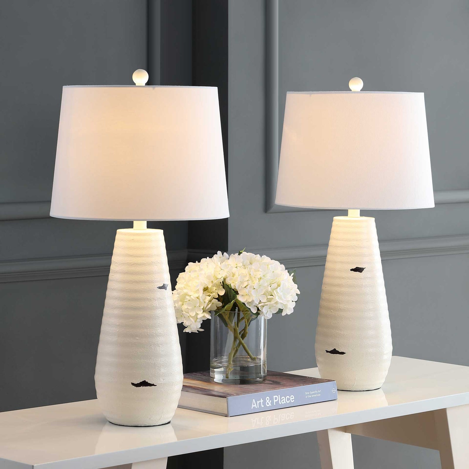 Kaira Table Lamp Cream (Set of 2)
