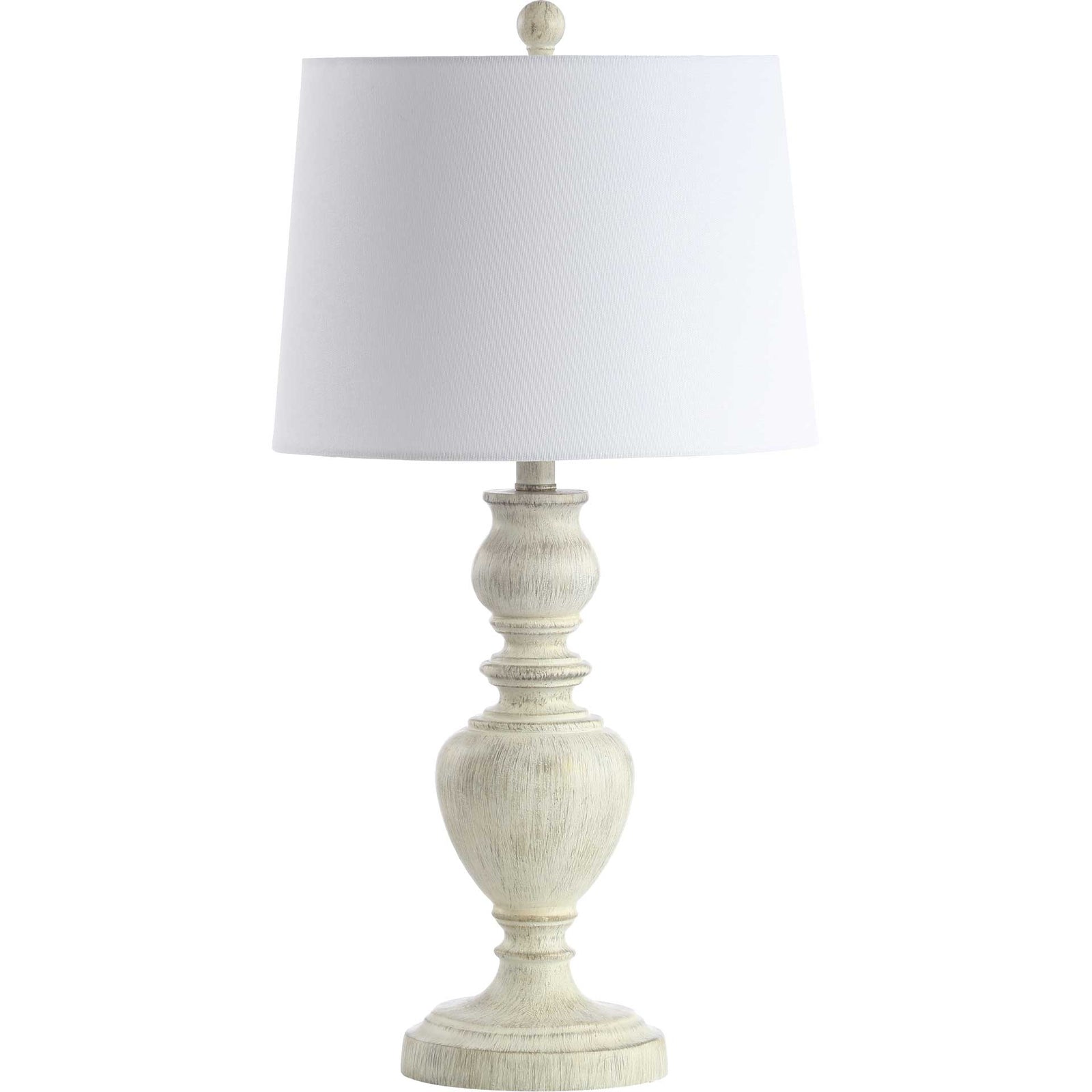 Zac Table Lamp White Wash (Set of 2)