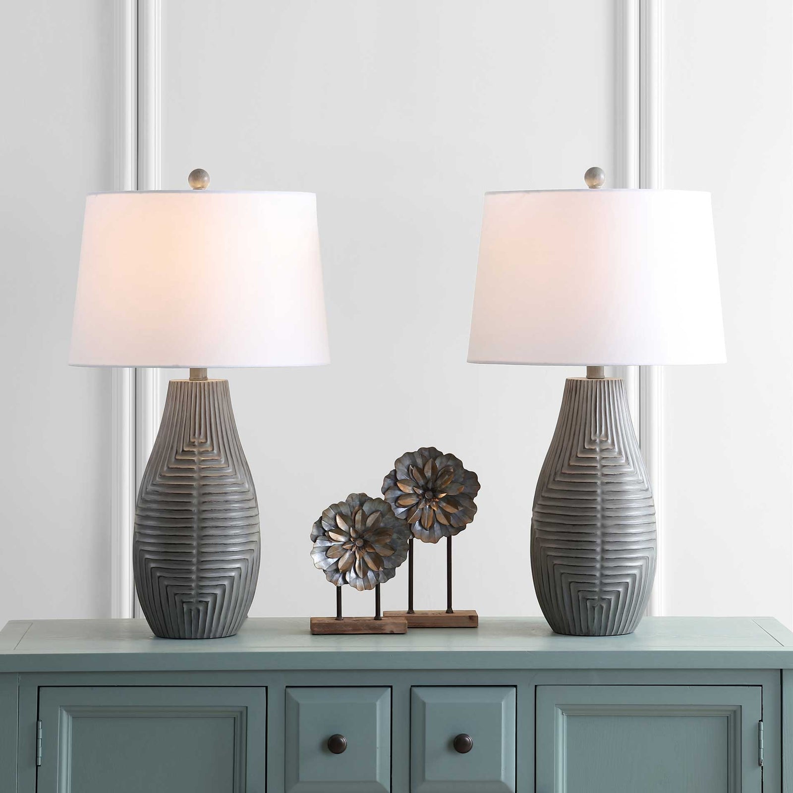 Jacoby Table Lamp Faux Wood (Set of 2)