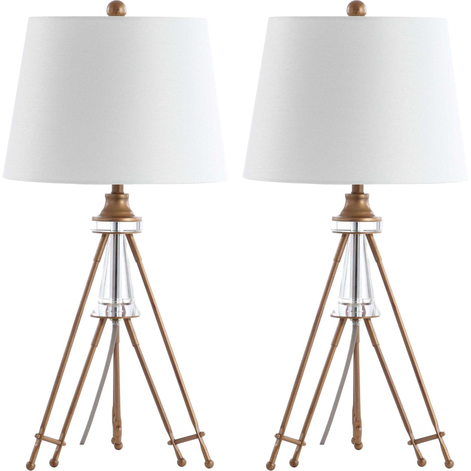 Grace Table Lamps Brass (Set of 2)