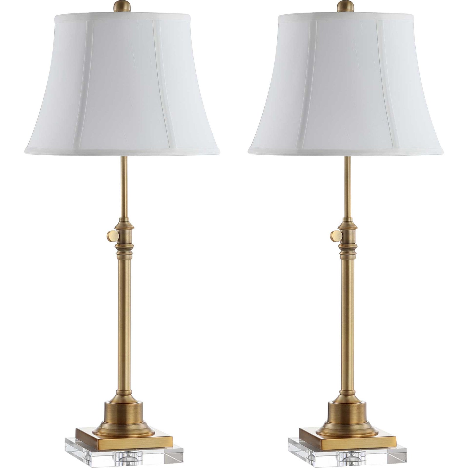 Caitria Table Lamps Clear/Brass Gold (Set of 2)