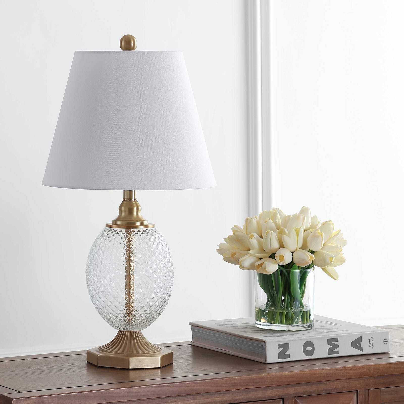 Kaden Table Lamp Clear/Brass Gold