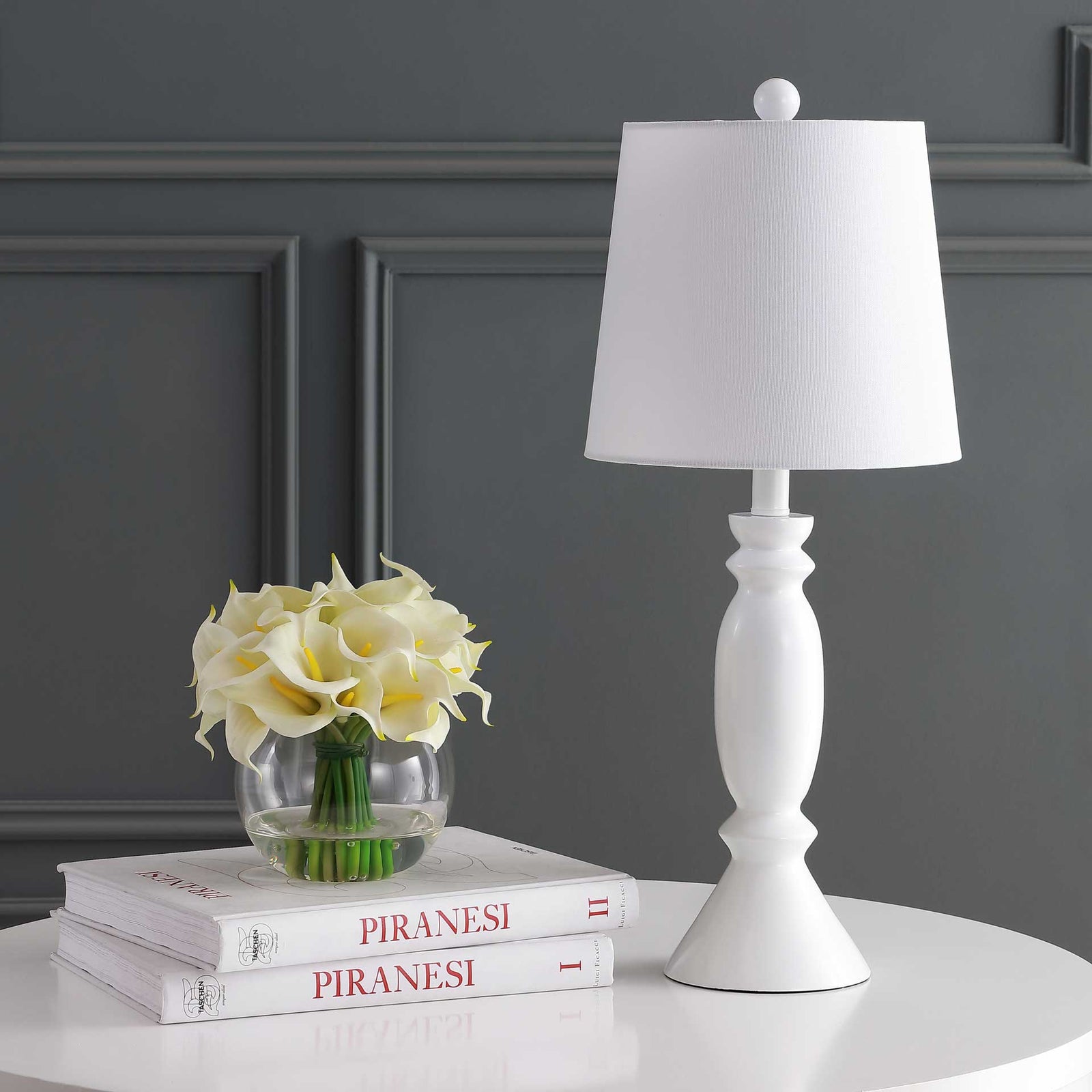 King Table Lamp White