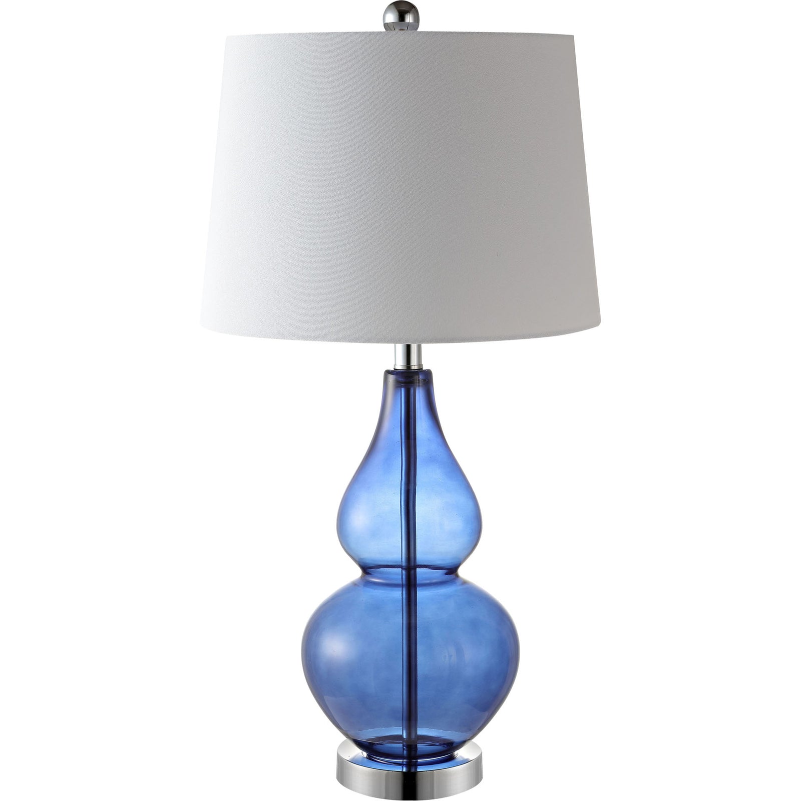 Fresca Table Lamps Blue/Chrome (Set of 2)