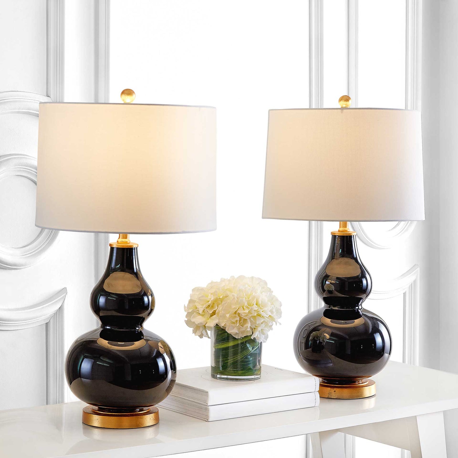Kamren Table Lamps Black/Gold (Set of 2)