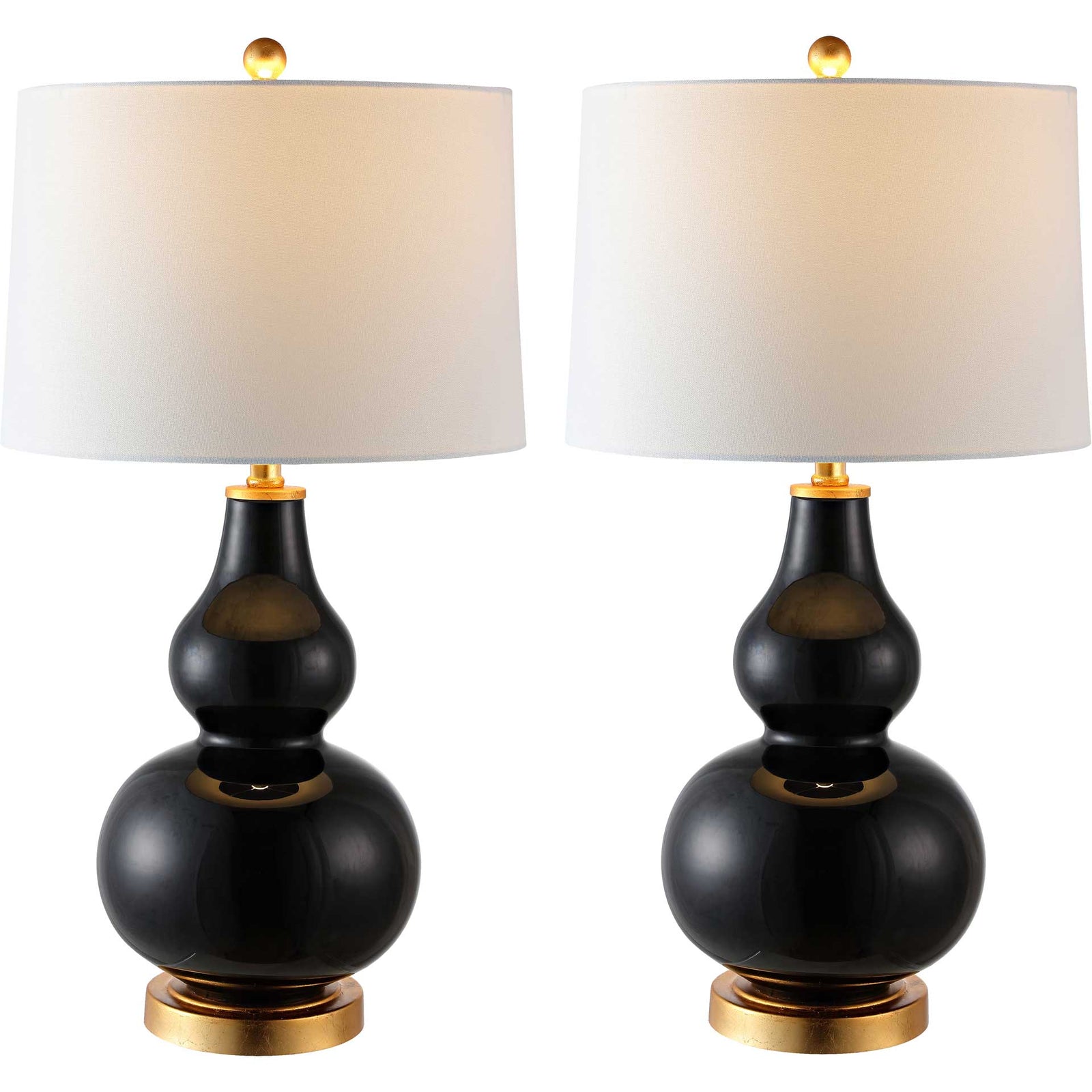 Kamren Table Lamps Black/Gold (Set of 2)