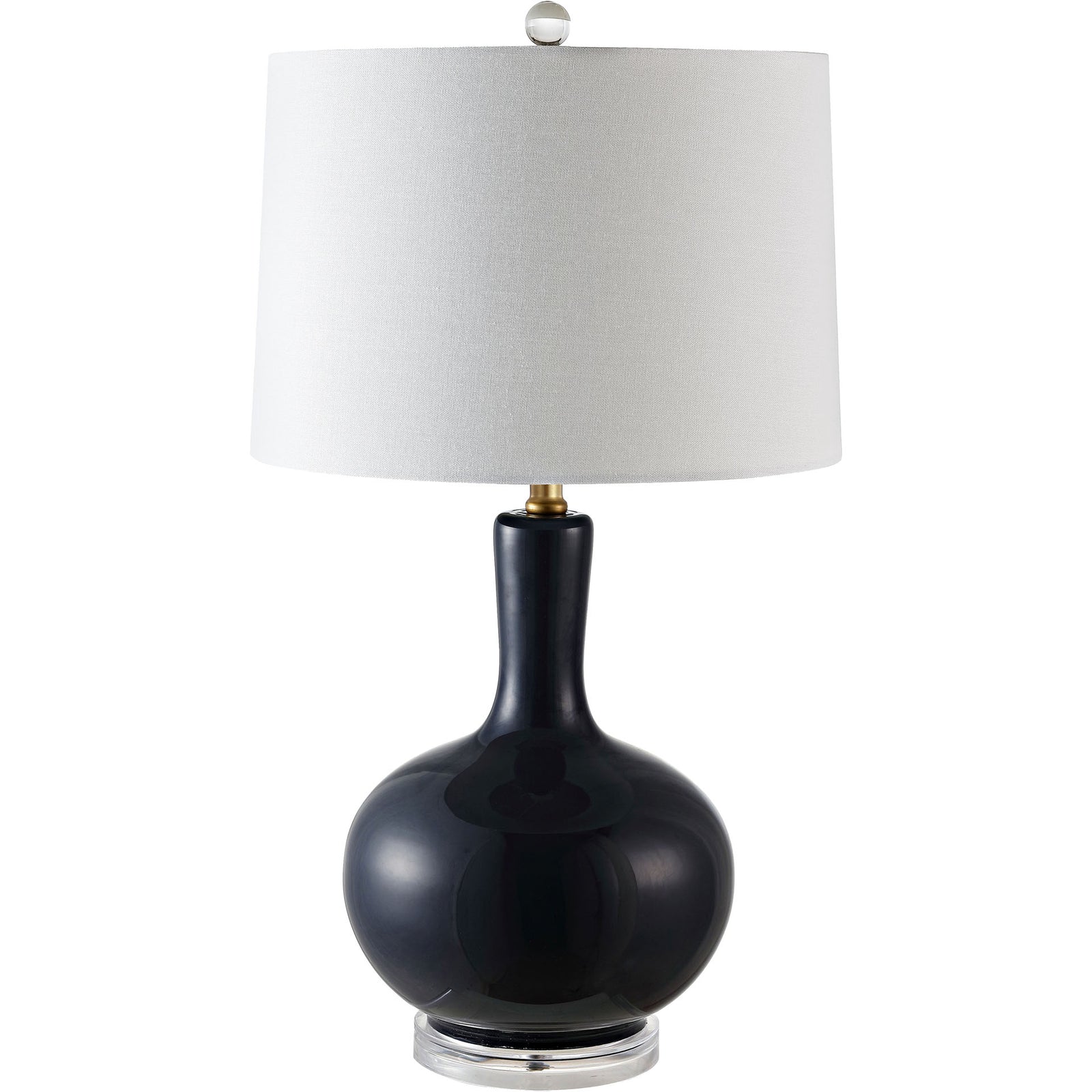 Nigel Table Lamps Navy/Clear (Set of 2)