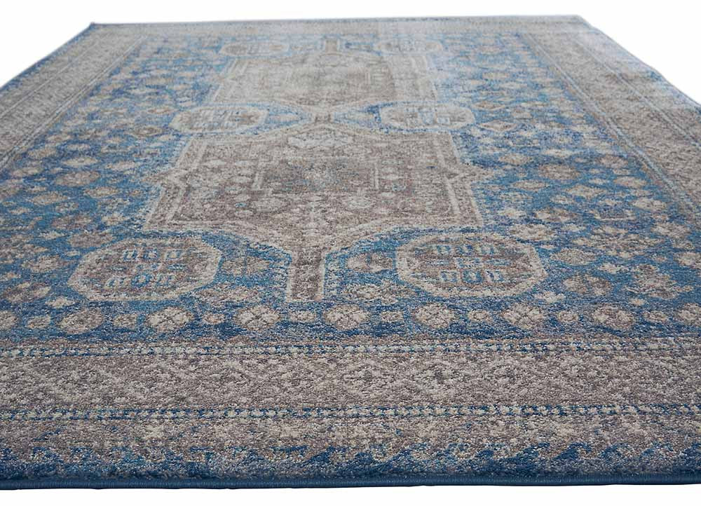 Terracotta Yucatan Gray/Blue Area Rug