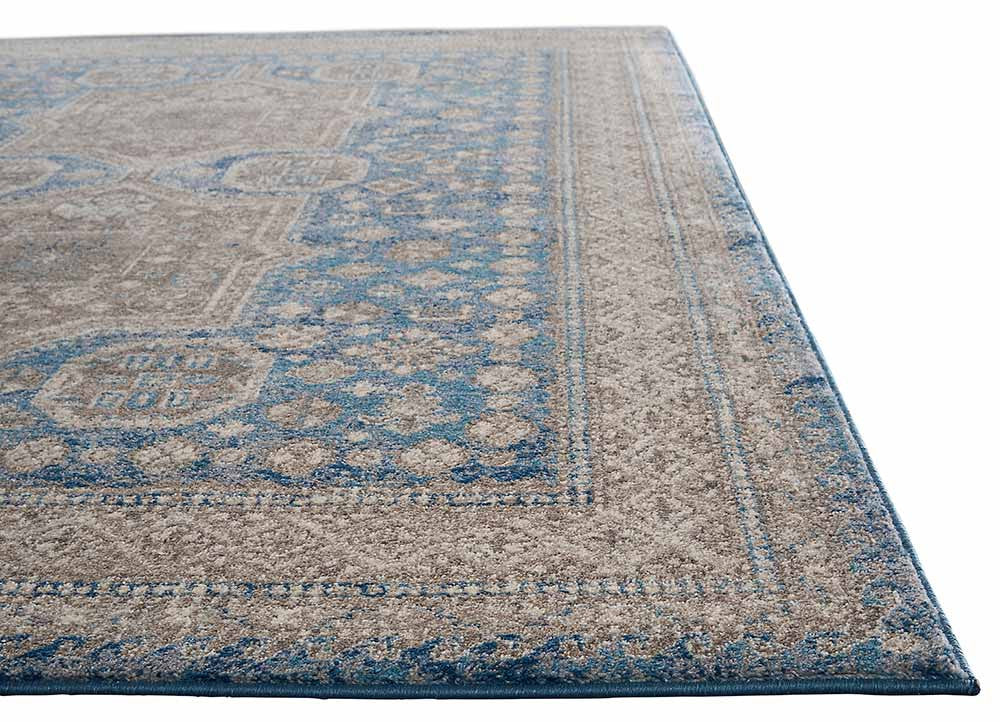 Terracotta Yucatan Gray/Blue Area Rug
