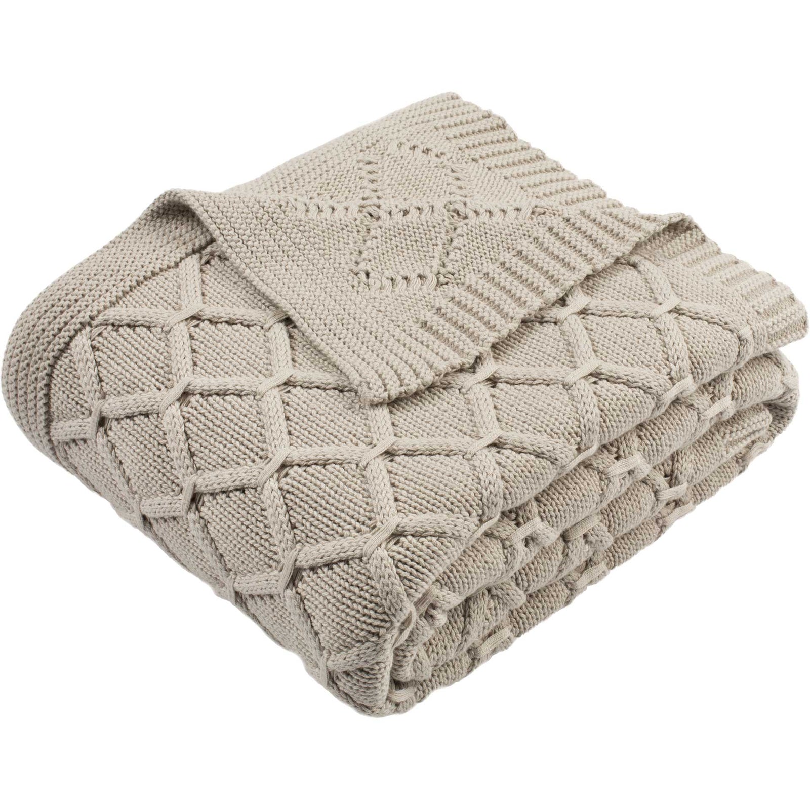 Peabody Knit Throw Palewisper