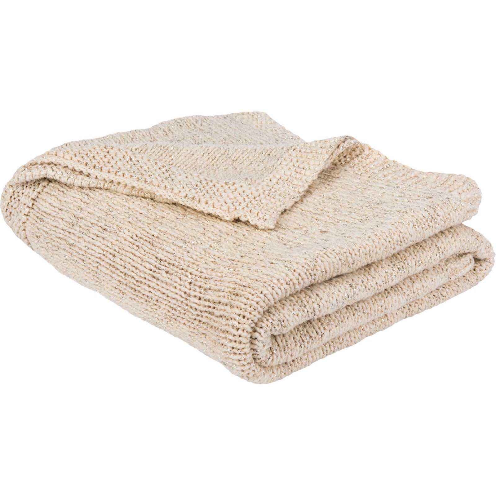 Ranger Knit Throw Natural/Silver