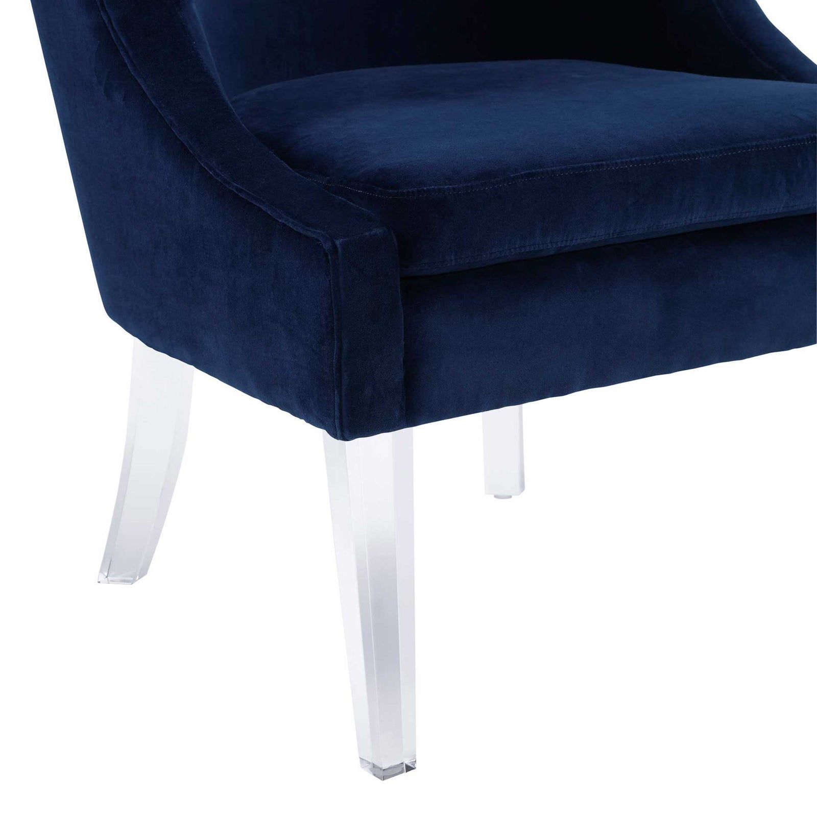 Myrtis Velvet Chair Blue
