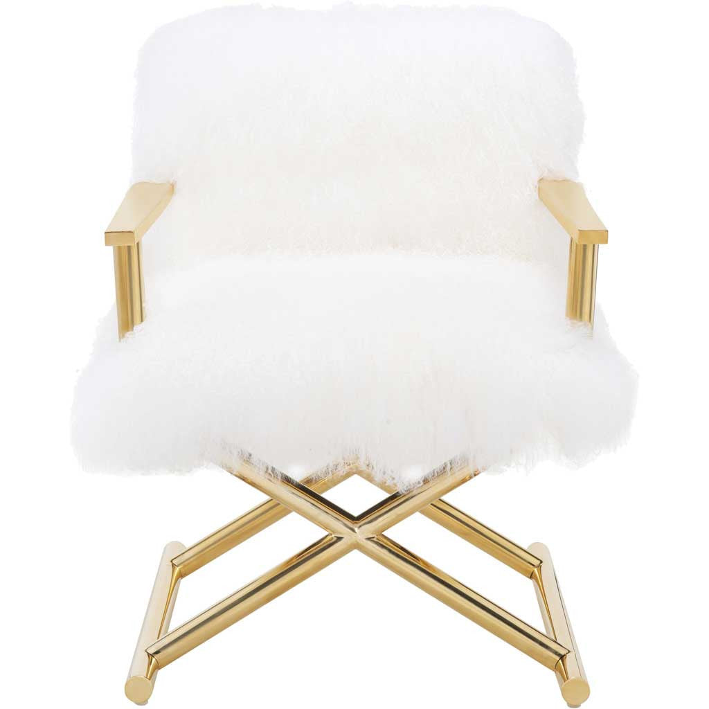 Jackie Sheepskin Chair White