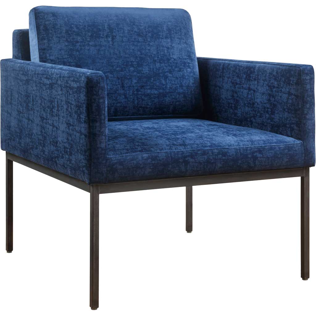 Carlson Velvet Chair Navy