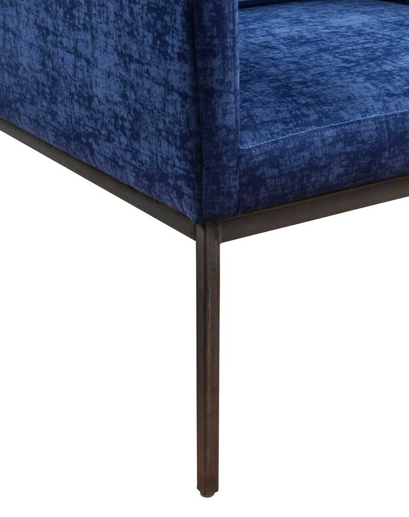 Carlson Velvet Chair Navy