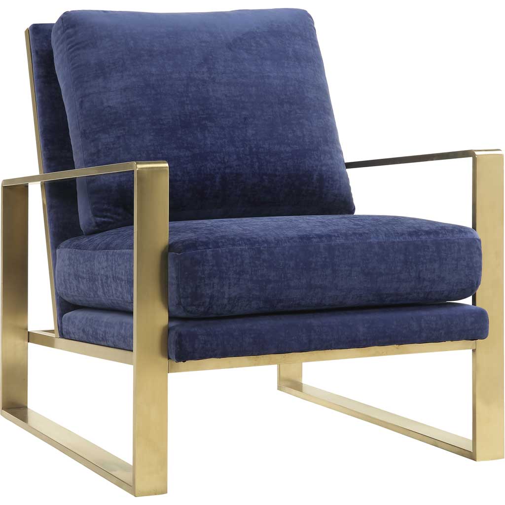 Morton Velvet Chair Navy