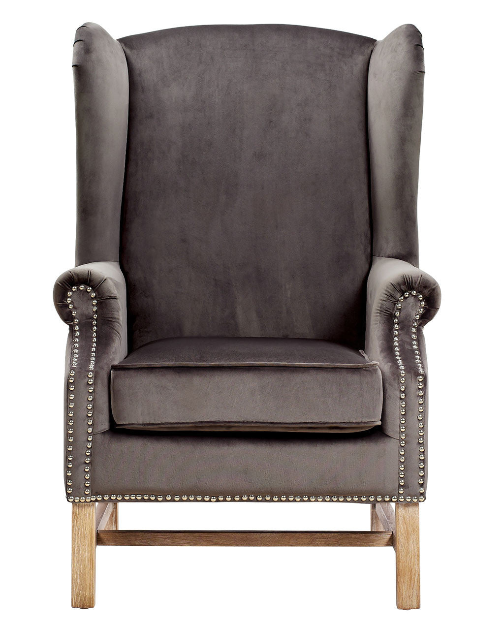 Norcross Gray Velvet Chair