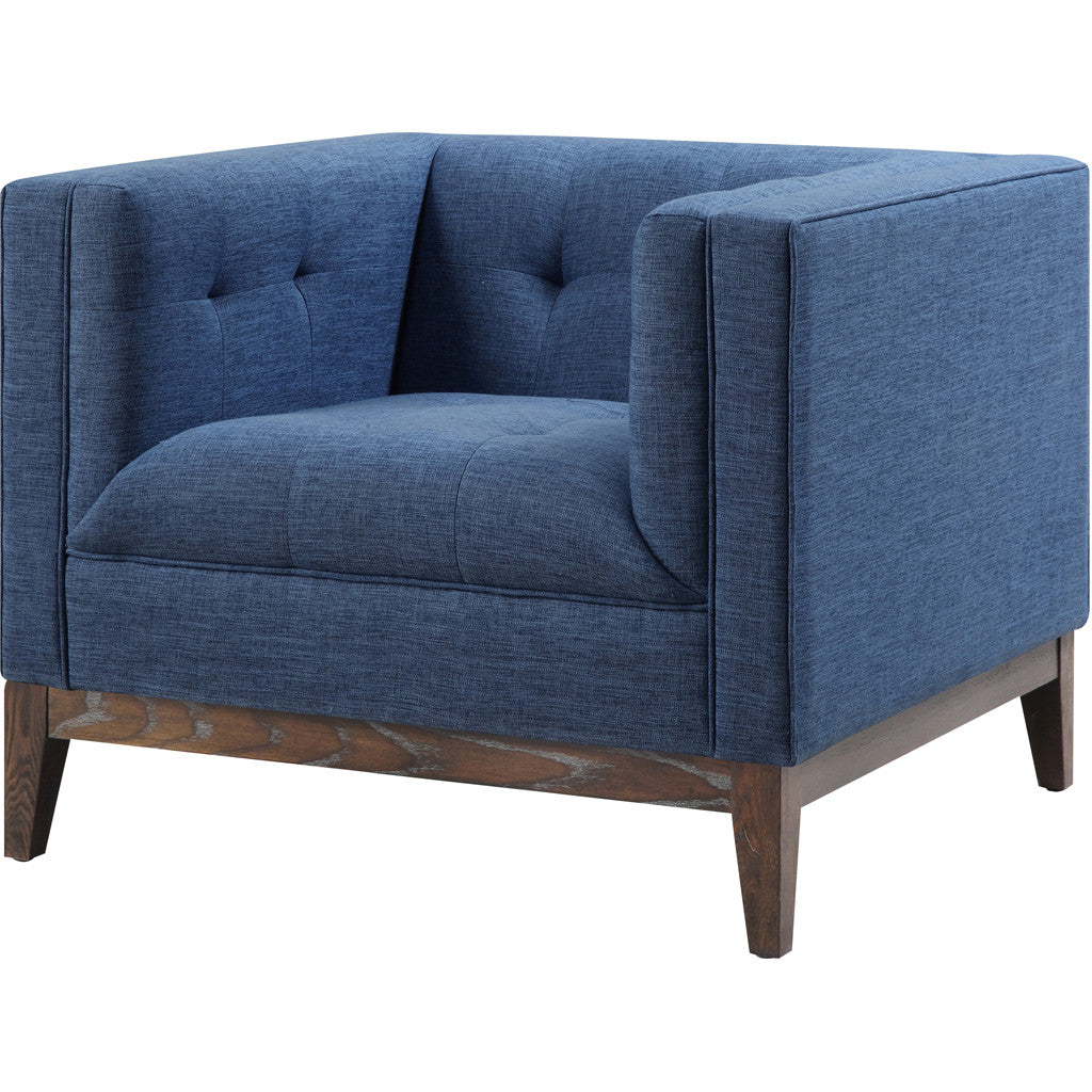 Galio Linen Chair Blue