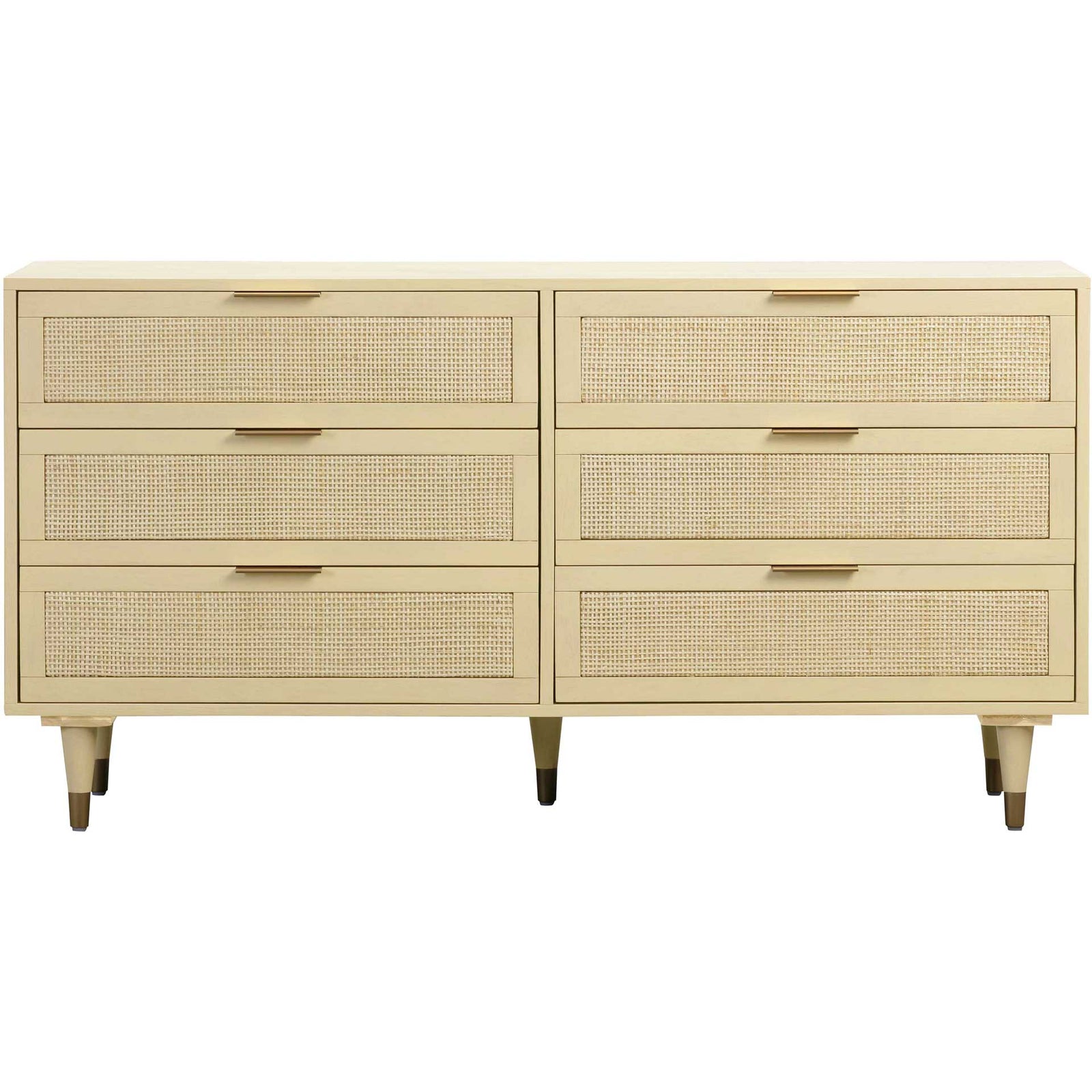 Sidney 6 Drawer Dresser Buttermilk