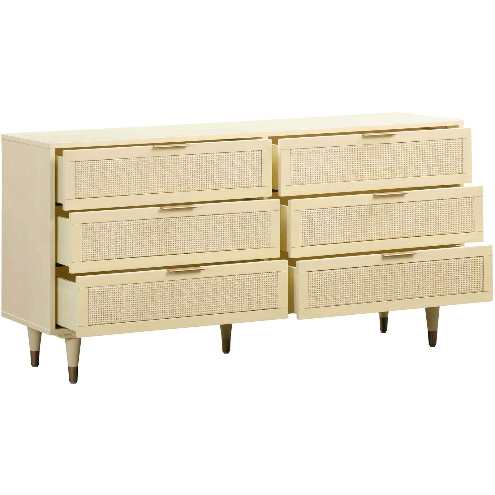 Sidney 6 Drawer Dresser Buttermilk