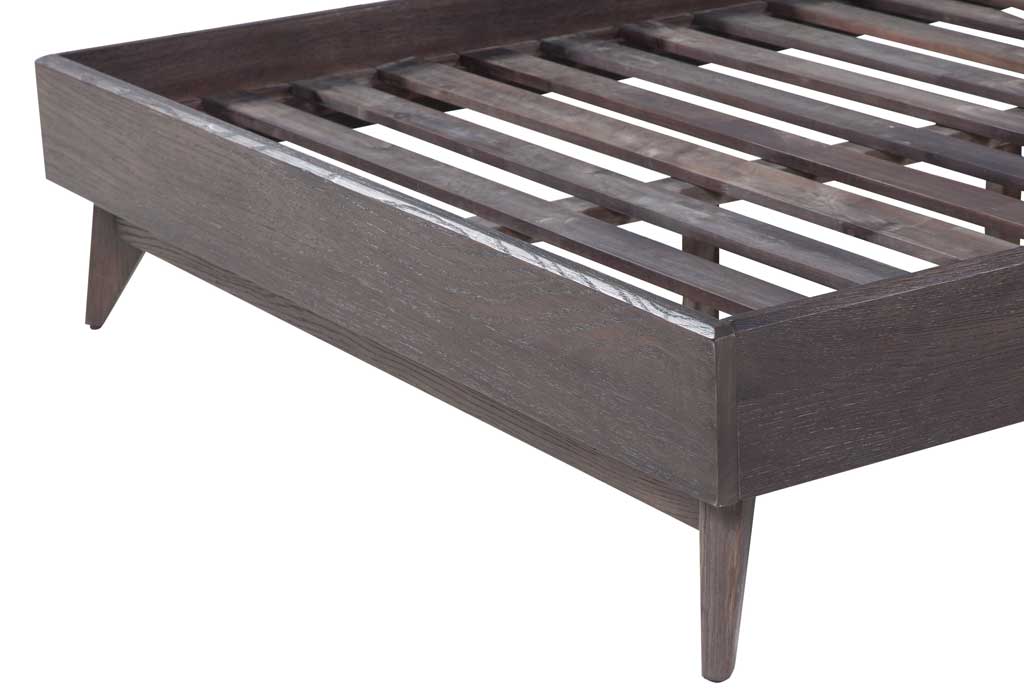 Lars Wooden Bed Oak/Oak Veneer