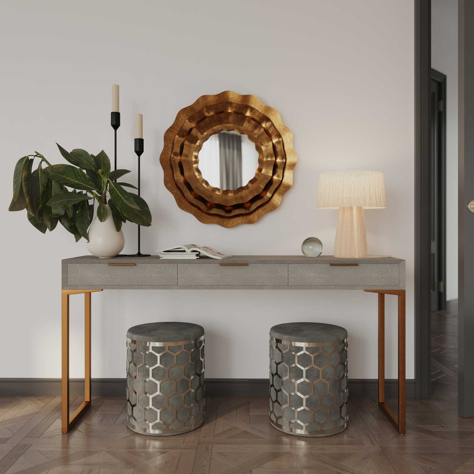 Penchant Mirror Gold