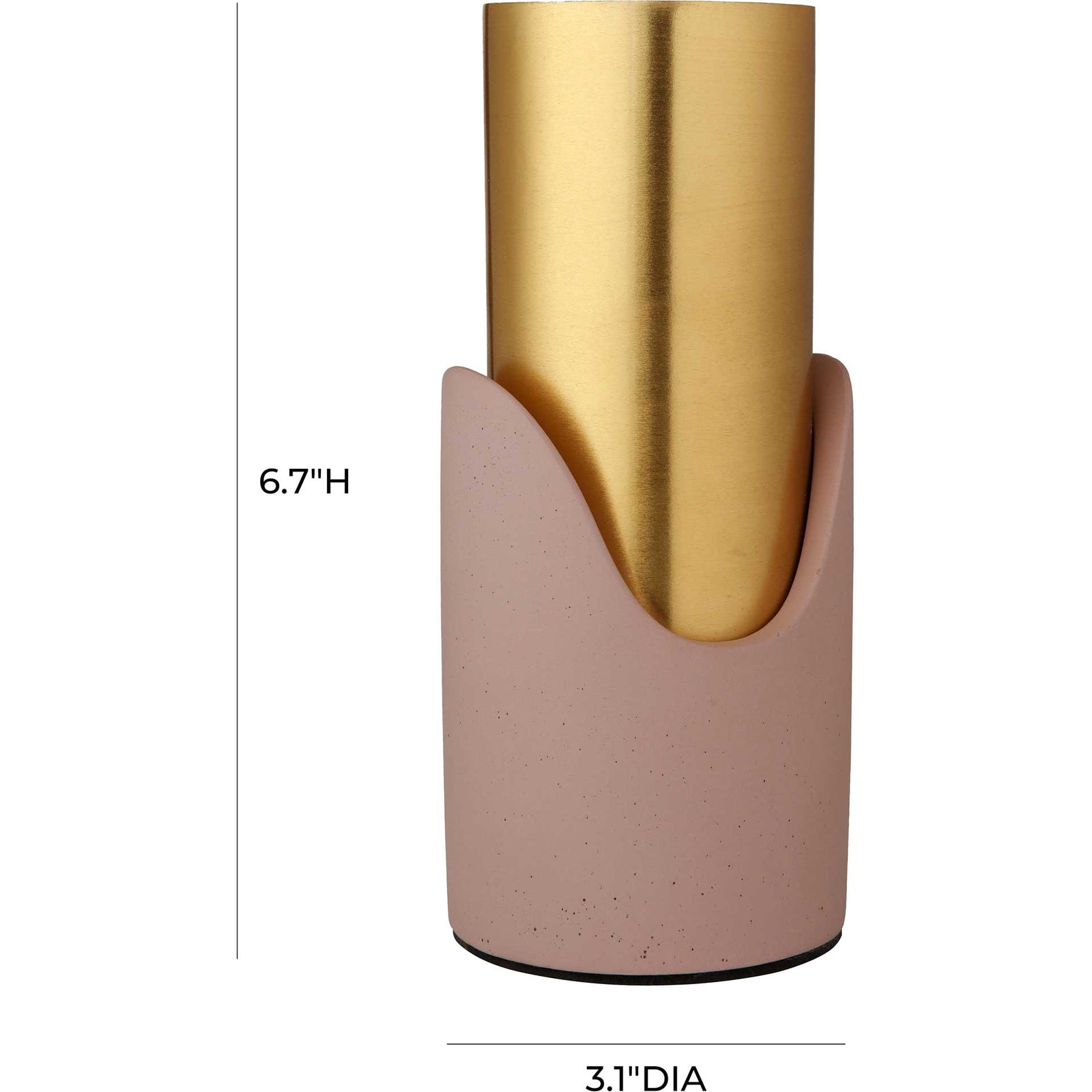 Piper Concrete Vase Pink