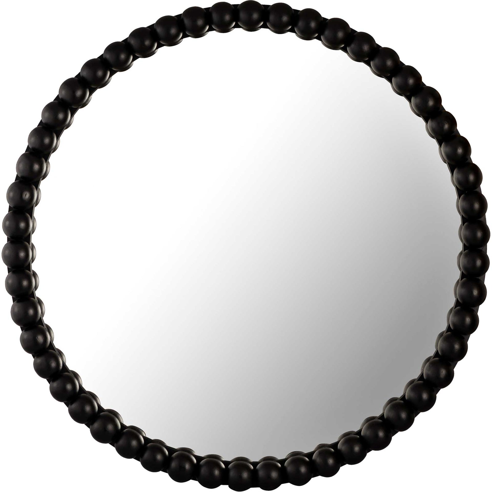 Baize Wooden Mirror Black