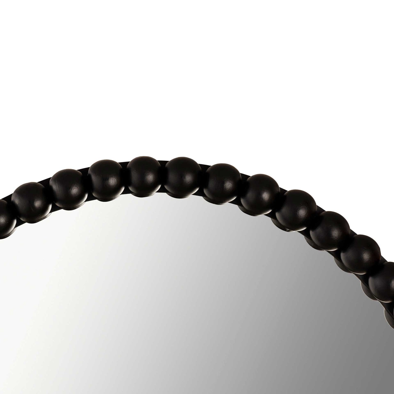 Baize Wooden Mirror Black