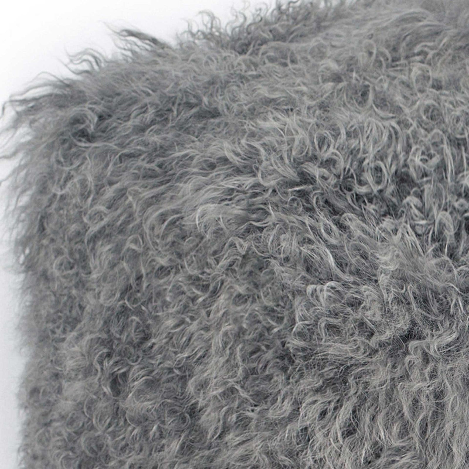 Tibetan Sheep Pouf Gray